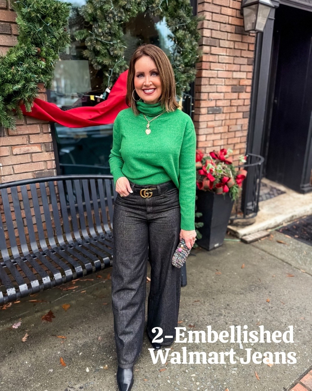 Your runner up best seller of the month is these embellished jeans from Walmart! Size up if in between sizes. Black option is low in some sizes but blue jeans are fully stocked!

#LTKHoliday #LTKFindsUnder50 #LTKOver40