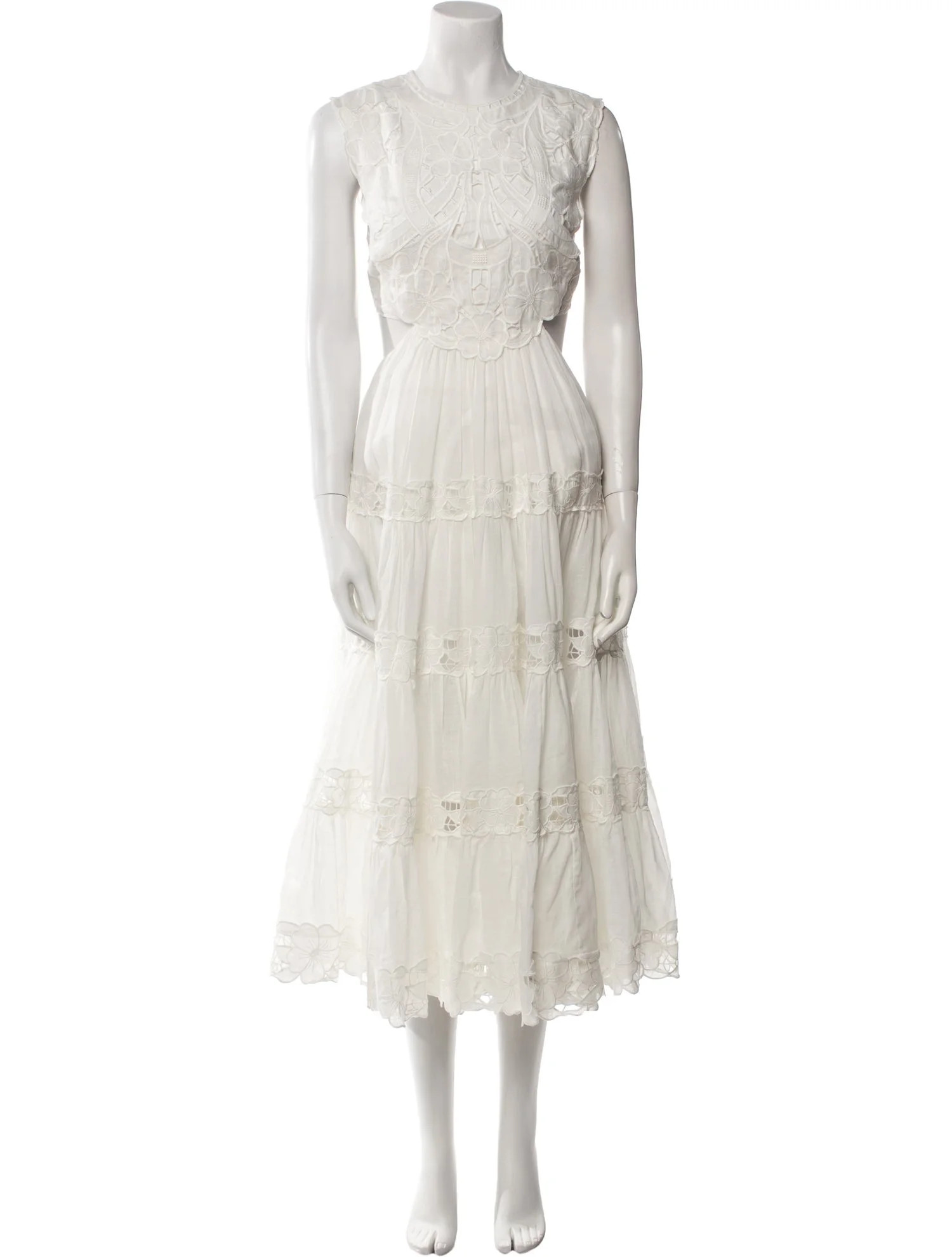 Linen Midi Length Dress | The RealReal