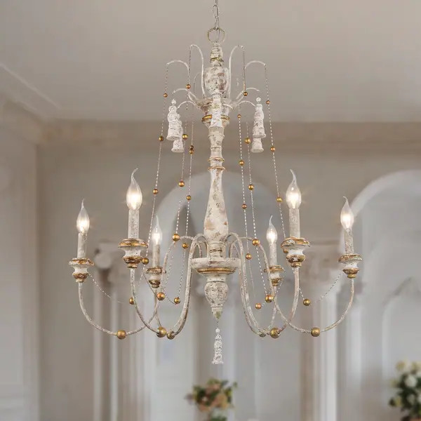The Gray Barn Farmhouse Wood Chandelier French Country Classic Lights - Bed Bath & Beyond - 29213... | Bed Bath & Beyond
