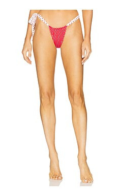 Frankies Bikinis Kealy Bikini Bottom in Red Polka Dot Print from Revolve.com | Revolve Clothing (Global)