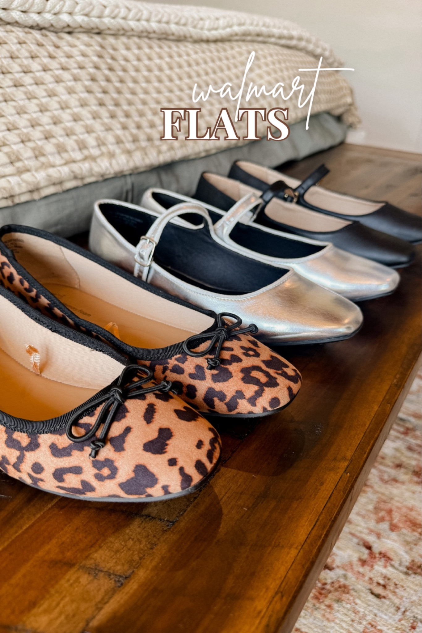 Flats are ALL the RAGE! Testing out the trends with this cute ones from Walmart
Leopard flats: TTS
Mary Jane’s: suggest sizing up of between
@walmartfashion #walmartpartner #walmartfashion

#LTKStyleTip #LTKSaleAlert #LTKFallSale