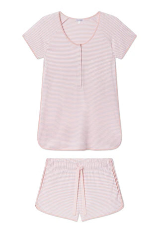 Pima Maternity Shorts Set in Hydrangea | Lake Pajamas