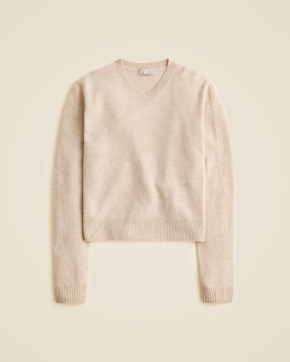 Cashmere high V-neck sweater | J. Crew US