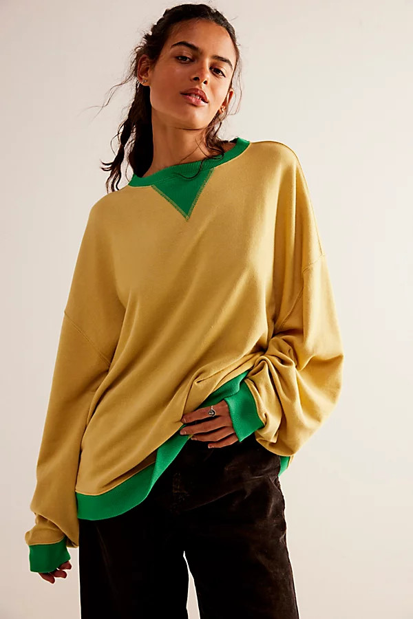 Classic Crew Colorblock Sweatshirt | Free People (Global - UK&FR Excluded)