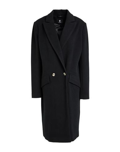 Fracomina Collection Woman Coat Black Size S Polyester, Rayon | YOOX (US)