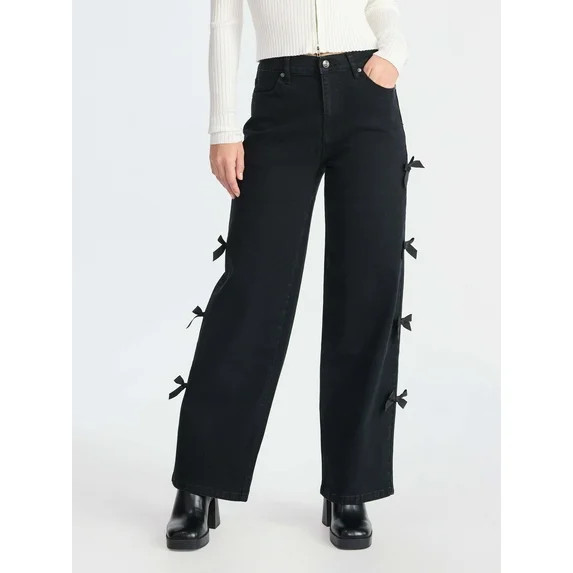 Madden NYC Women's Bow Jeans | Walmart (US)