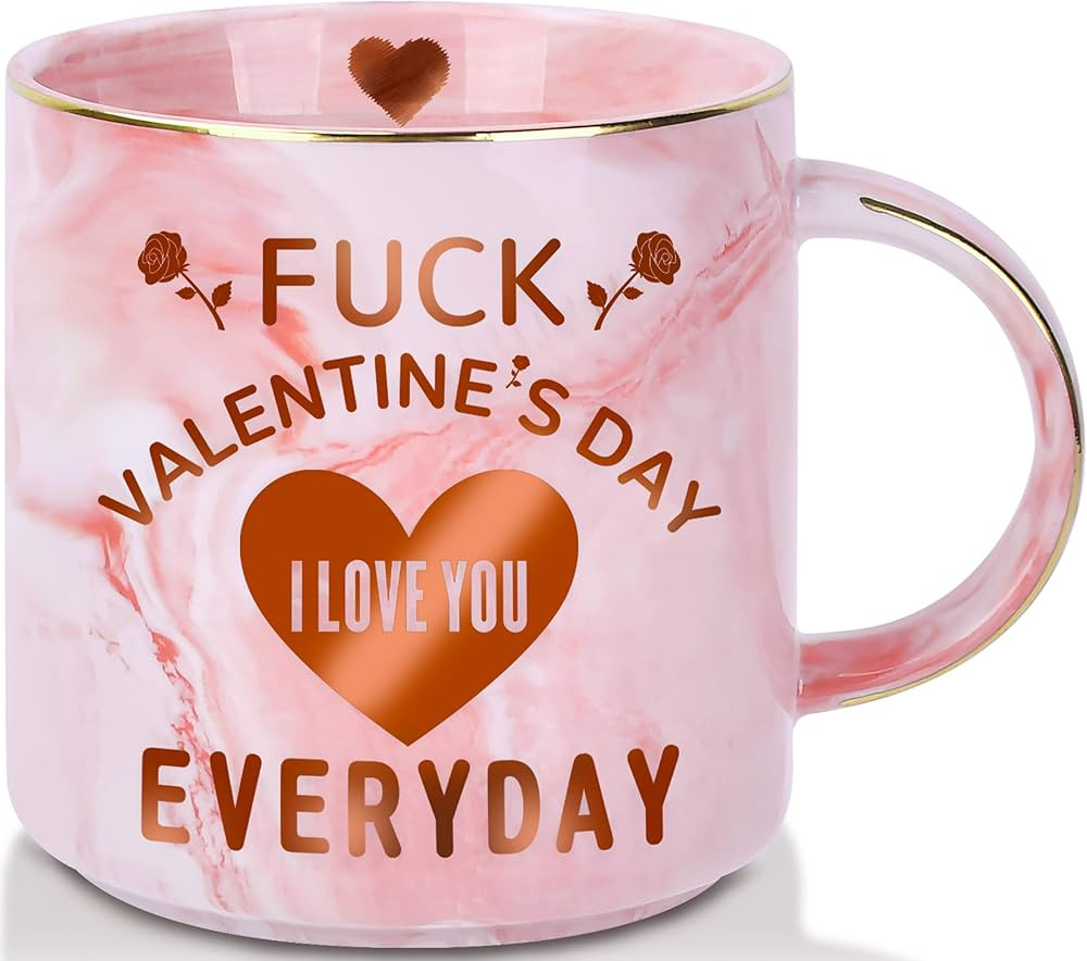 Valentines Day Gifts for Her,12 OZ Funny Coffee Mug, Cute Gifts for Women Girlfriend Wife from Hi... | Amazon (US)