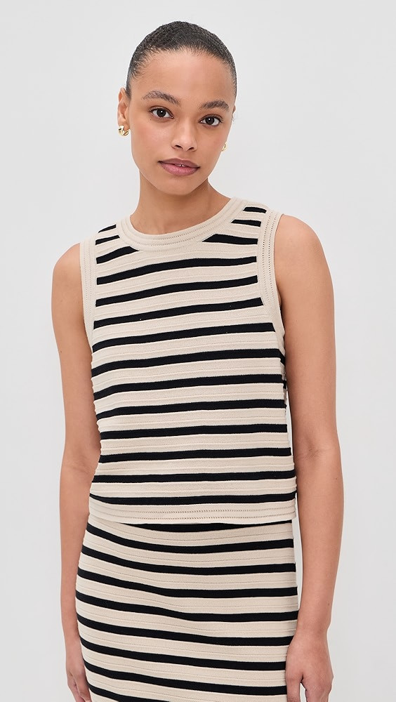 Emori Striped Muscle Tank Top | Shopbop