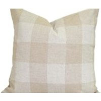 Buffalo Check Pillow, Neutral Throw Pillow, Pillow Cover, Plaid Pillow, Buffalo Check Pillow, Plaid. Tan Euro Sham. Cushion, Neutral. Cloud | Etsy (US)