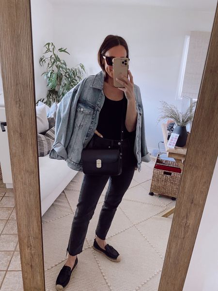 Favorite non-distressed straight leg black jeans- these have some slight stretch to them and are very comfortable. I had to cut the hem 


#LTKstyletip