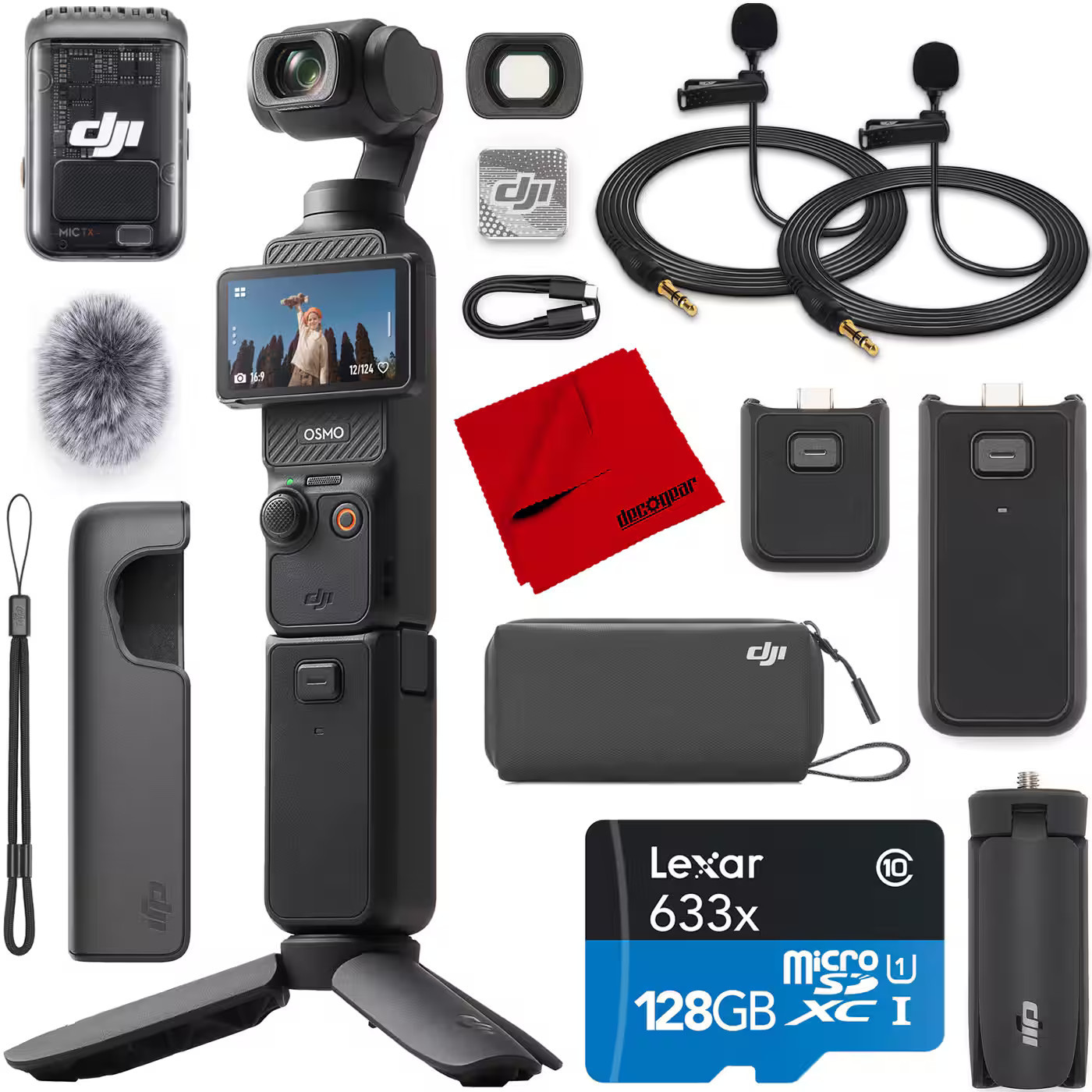Bundle - DJI - Osmo Pocket 3 Creator Combo 3-Axis Stabilized 4K Gimbal Camera + 2 Mic | Best Buy U.S.