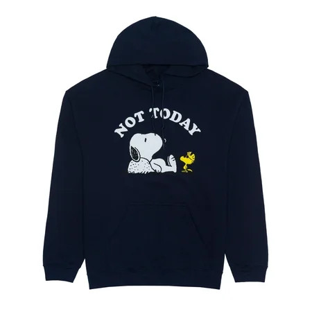 Snoopy Not Today Men s & Big Men s Graphic Hooded Sweatshirt with Long Sleeves Sizes S-3XL | Walmart (US)