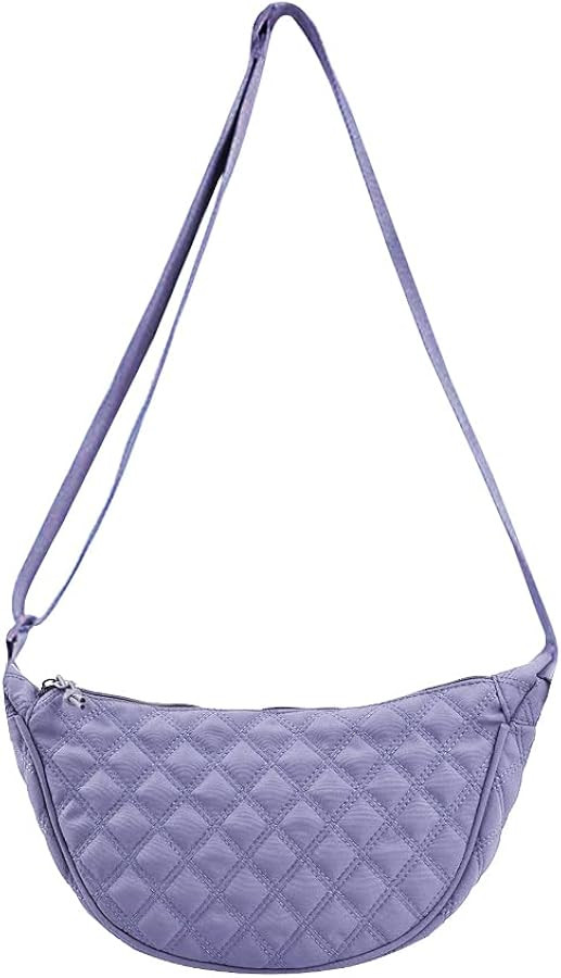 JYG Crossbody Bag Women Hobo Sling Crescent Bags Trendy Small Shoulder Handbag Quilted Purse Adju... | Amazon (US)