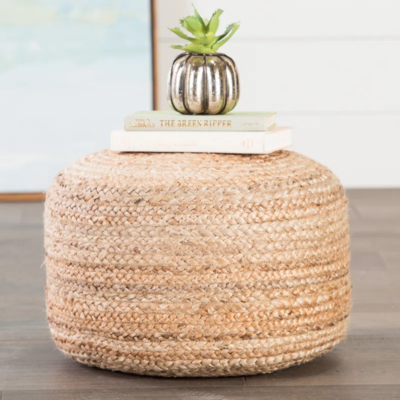 Teele 18'' Wide Round Pouf Ottoman | Wayfair Professional