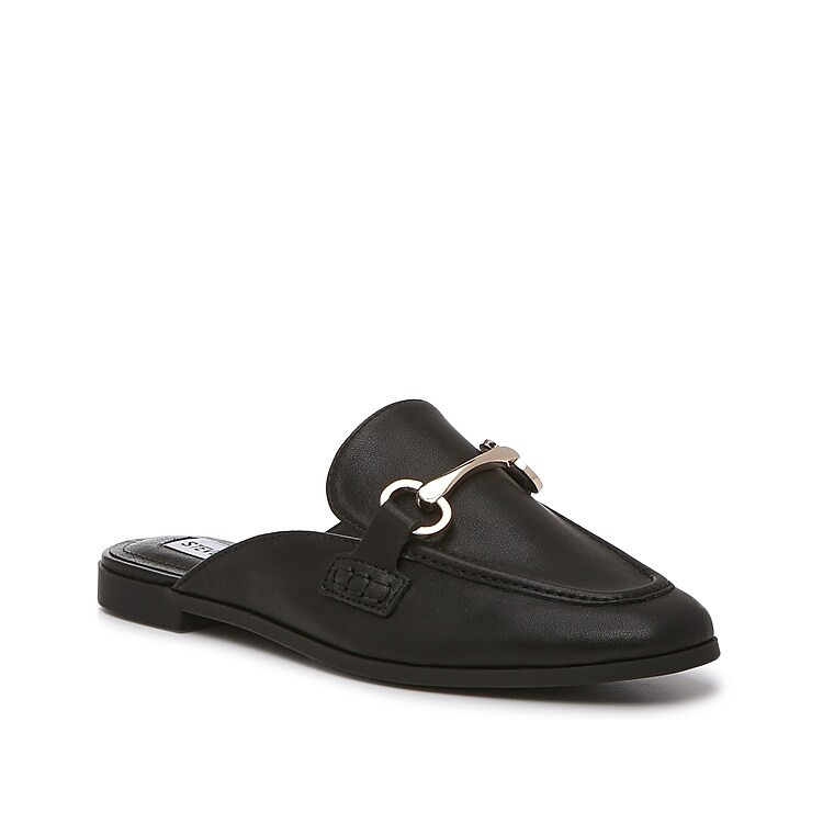 Steve Madden Clapton Mule | Women's | Black Leather | Size 6.5 | Flats | DSW
