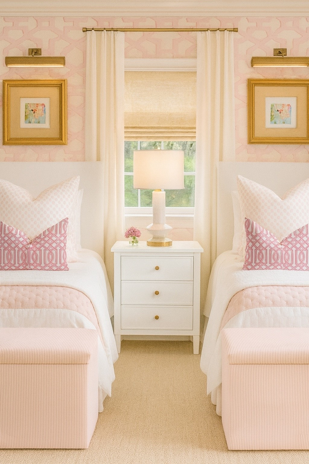 The prettiest pink with patterns galore 

#girlsbedroom #pink #homedeckr #bedroom 

#LTKKids #LTKSaleAlert #LTKHome