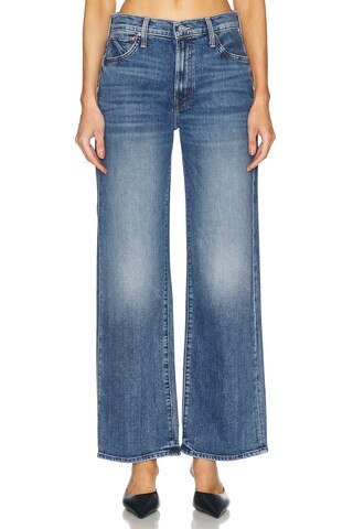 MOTHER The Dodger Flood Cuff Jeans in Denim-Medium | FWRD 