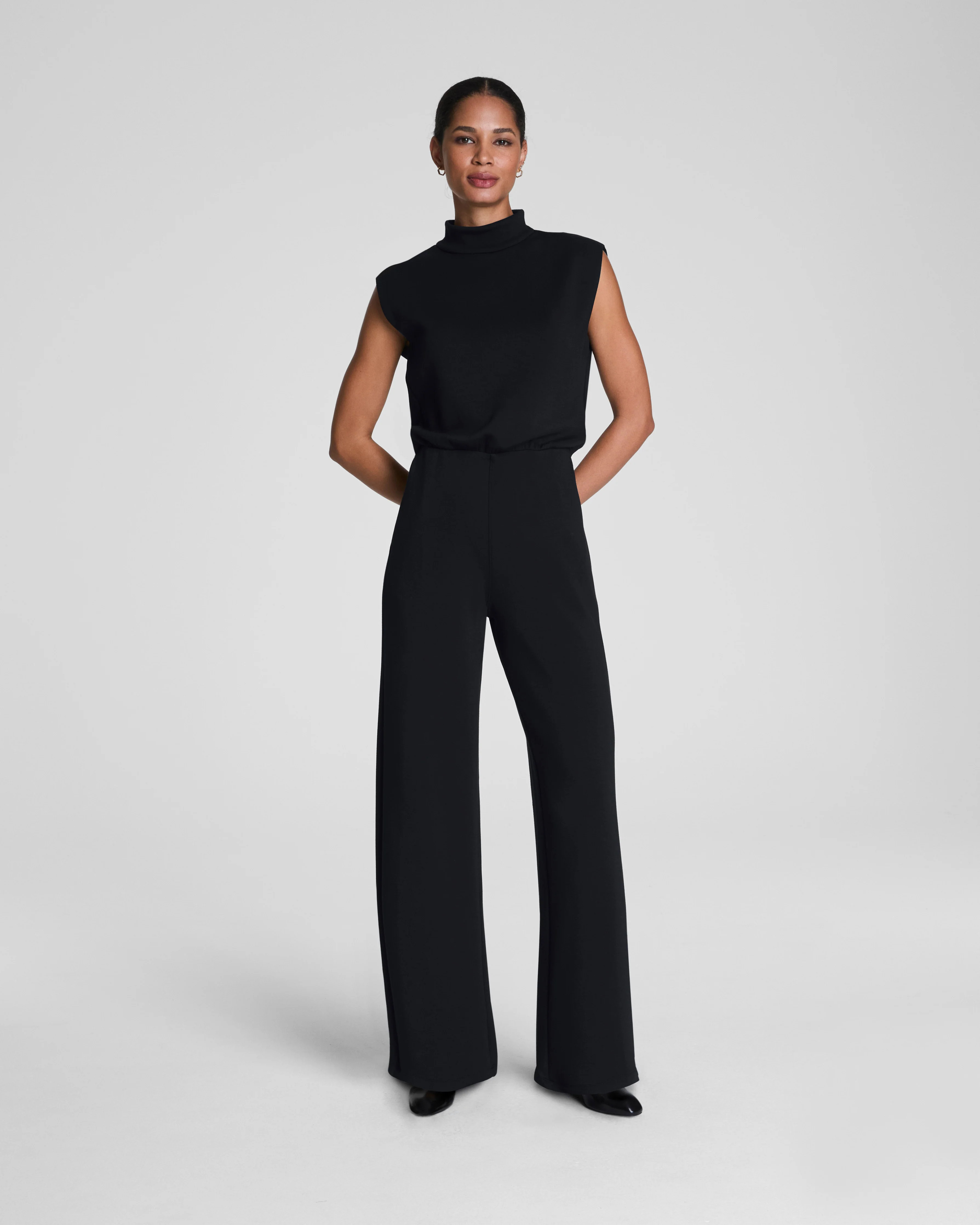 AirEssentials® Mockneck Sleeveless Jumpsuit | SPANX | Spanx
