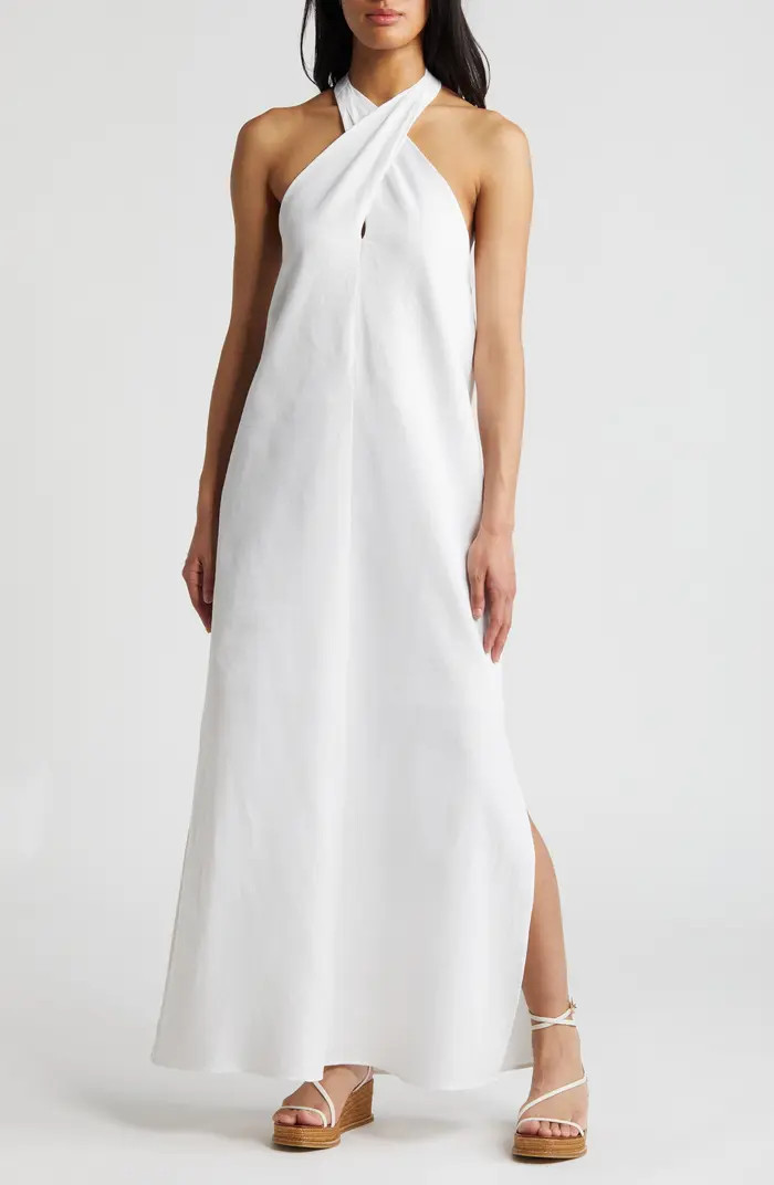 Twist Neck Maxi Dress | Nordstrom