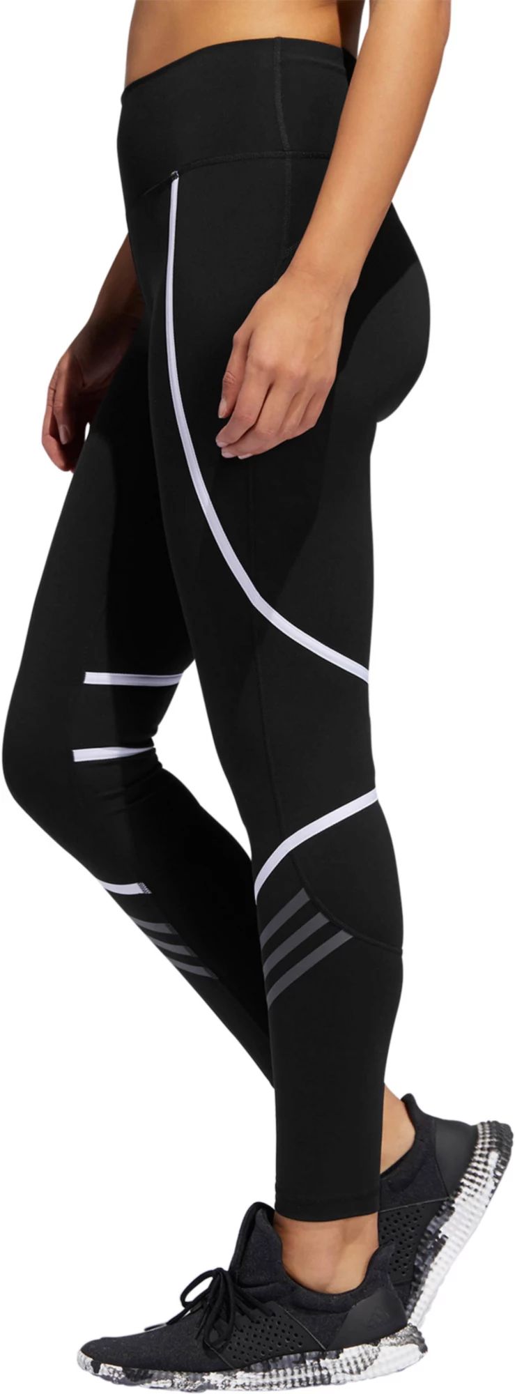 adidas Women's Believe This Elastic Wrap 7/8 Tights, Size: XS, Black | Dick's Sporting Goods