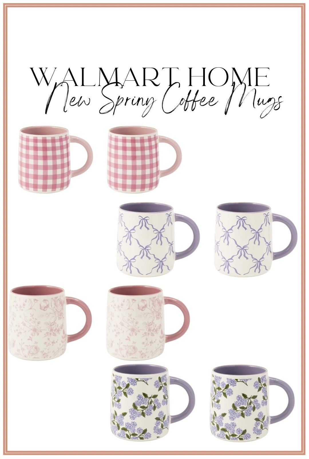 New Walmart Home spring mugs just arrived and they are SO cute!! ☕️🌸
If you love pink, florals, bows, gingham, and all the girly spring vibes… you need to see these. Every single one looks like something from a high-end boutique but they’re Walmart prices 🙌

These are perfect for spring coffee bars, Easter decor, hostess gifts, or just making your morning coffee feel extra cute.

Walmart home has been so good lately and these mugs are going to sell fast.

#WalmartHome #WalmartFinds #WalmartDecor #SpringDecor #CoffeeBarStyling #EasterDecor #WalmartNewArrivals #AffordableHomeDecor #PinkDecor #SpringHome #WalmartHaul #HomeFinds


#LTKHome