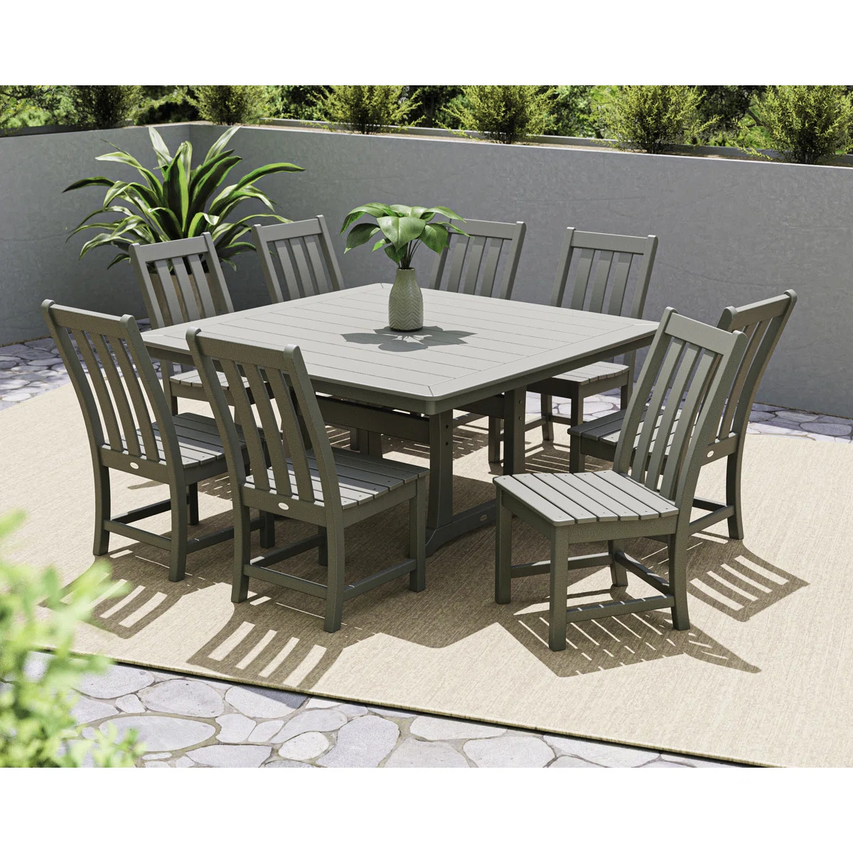 POLYWOOD Vineyard 9-Piece Dining Set | Wayfair North America