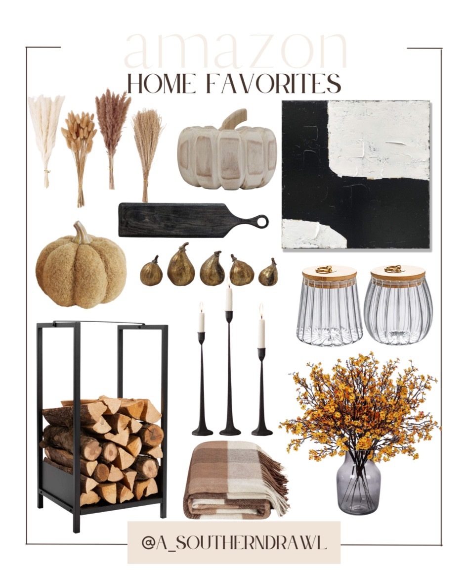 Amazon- amazon finds- amazon home decor- Halloween decor- fall decor- fall home decor- Halloween home decor- Halloween decor inspo- fall decor inspo- pumpkin decorations- abstract wall art- candlestick holders- candle holders- faux flowers- artificial flowers- throw blanket- fall throw blanket- log rack- fireplace

#LTKstyletip #LTKSeasonal #LTKhome