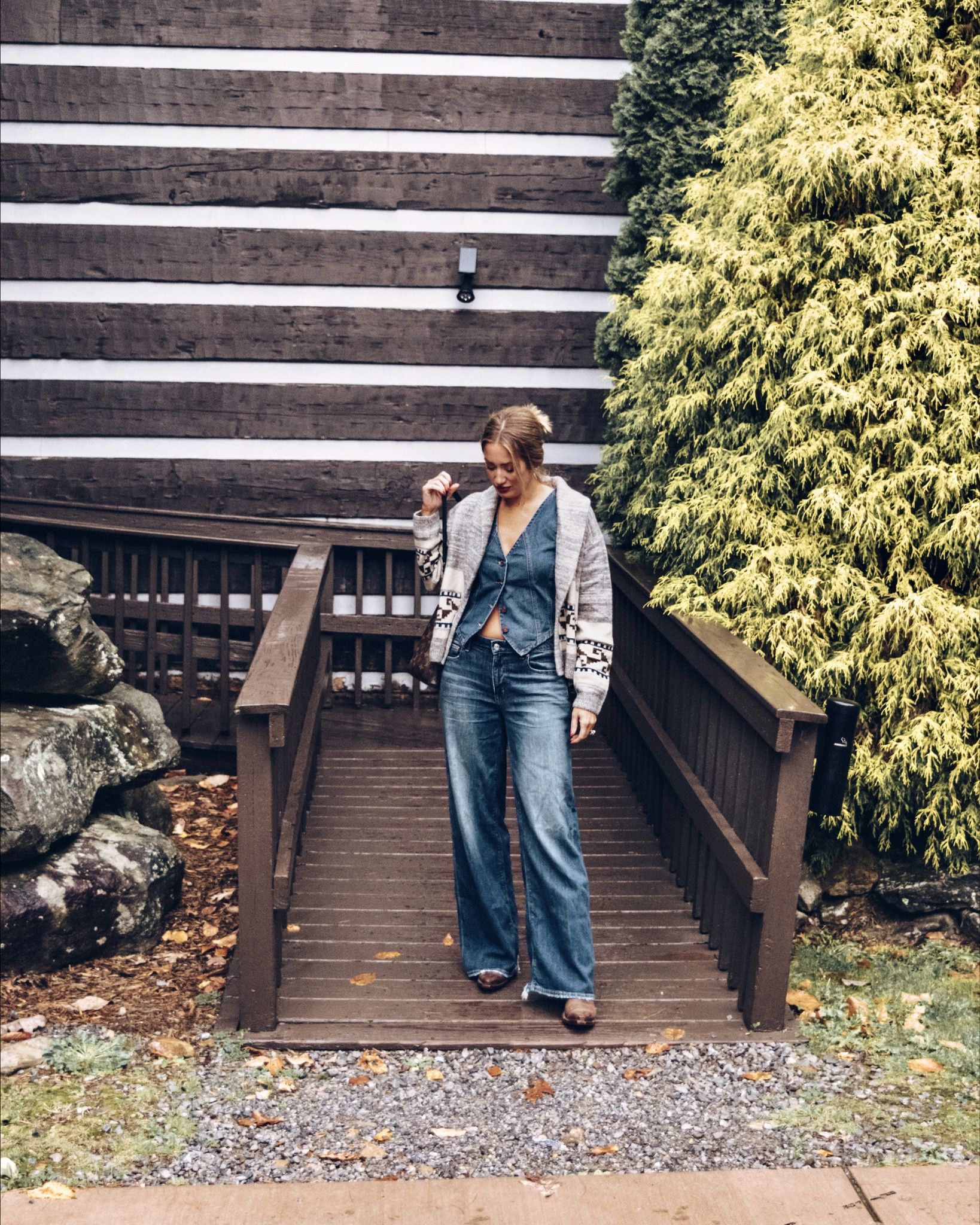 Wide leg jeans size 4
Denim vest small
Cardigan small 

#LTKStyleTip #LTKSeasonal #LTKFindsUnder50