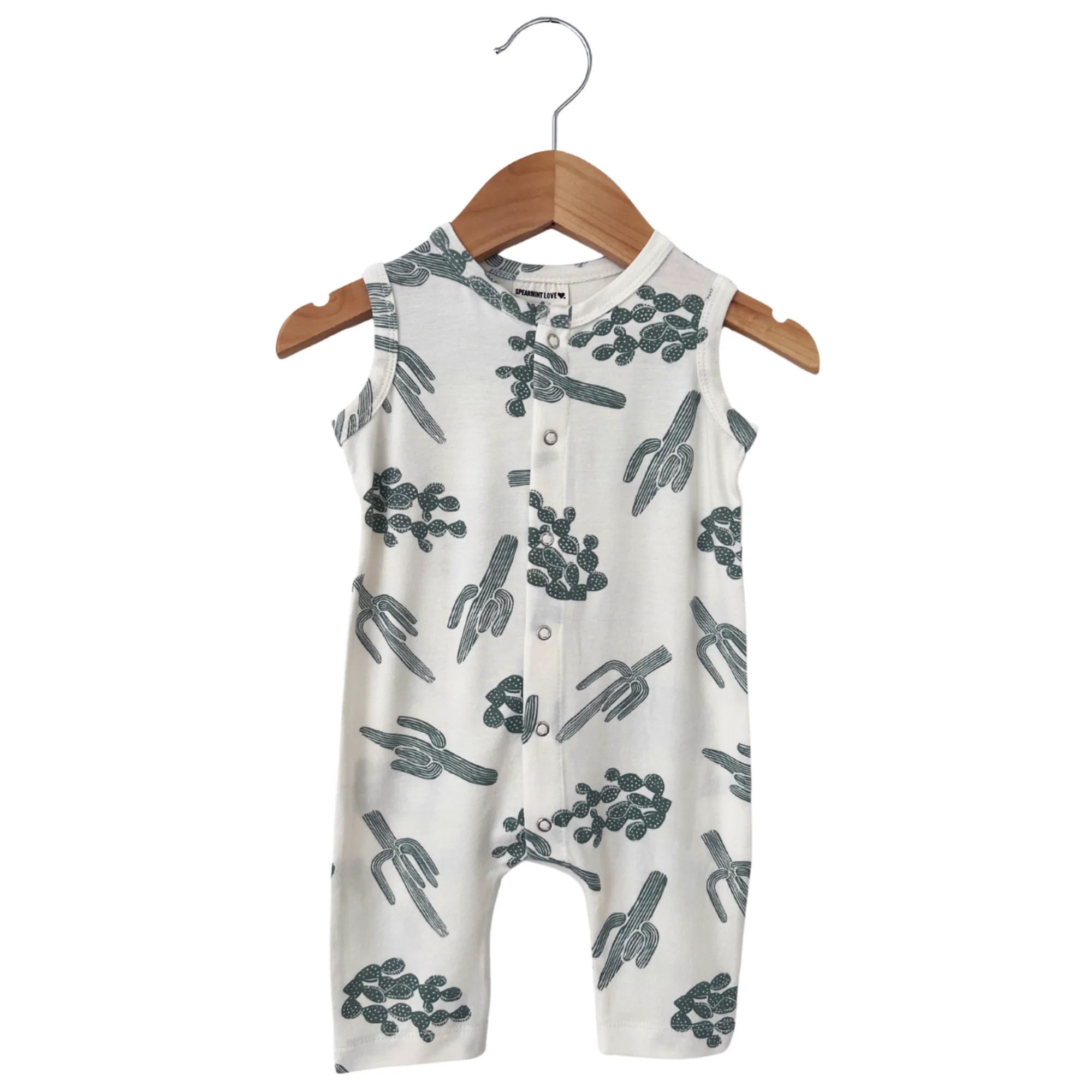 Easy Romper, Green Cactus | SpearmintLOVE