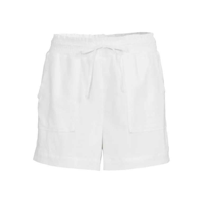 Time and Tru Women's Linen Shorts | Walmart (US)