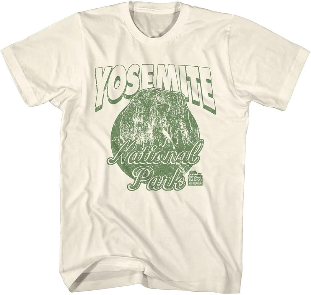 Yosemite National Park Mens Short Sleeve T Shirt Vintage Style Graphic Tees | Amazon (US)