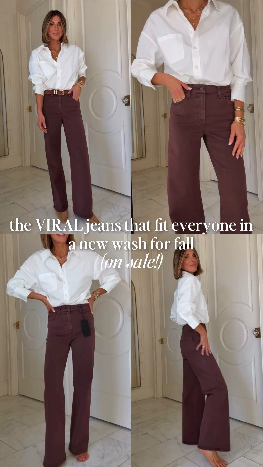 New color in the jeans that fit everyone. They are super flattering. I'm wearing the 31" inseam fit tts