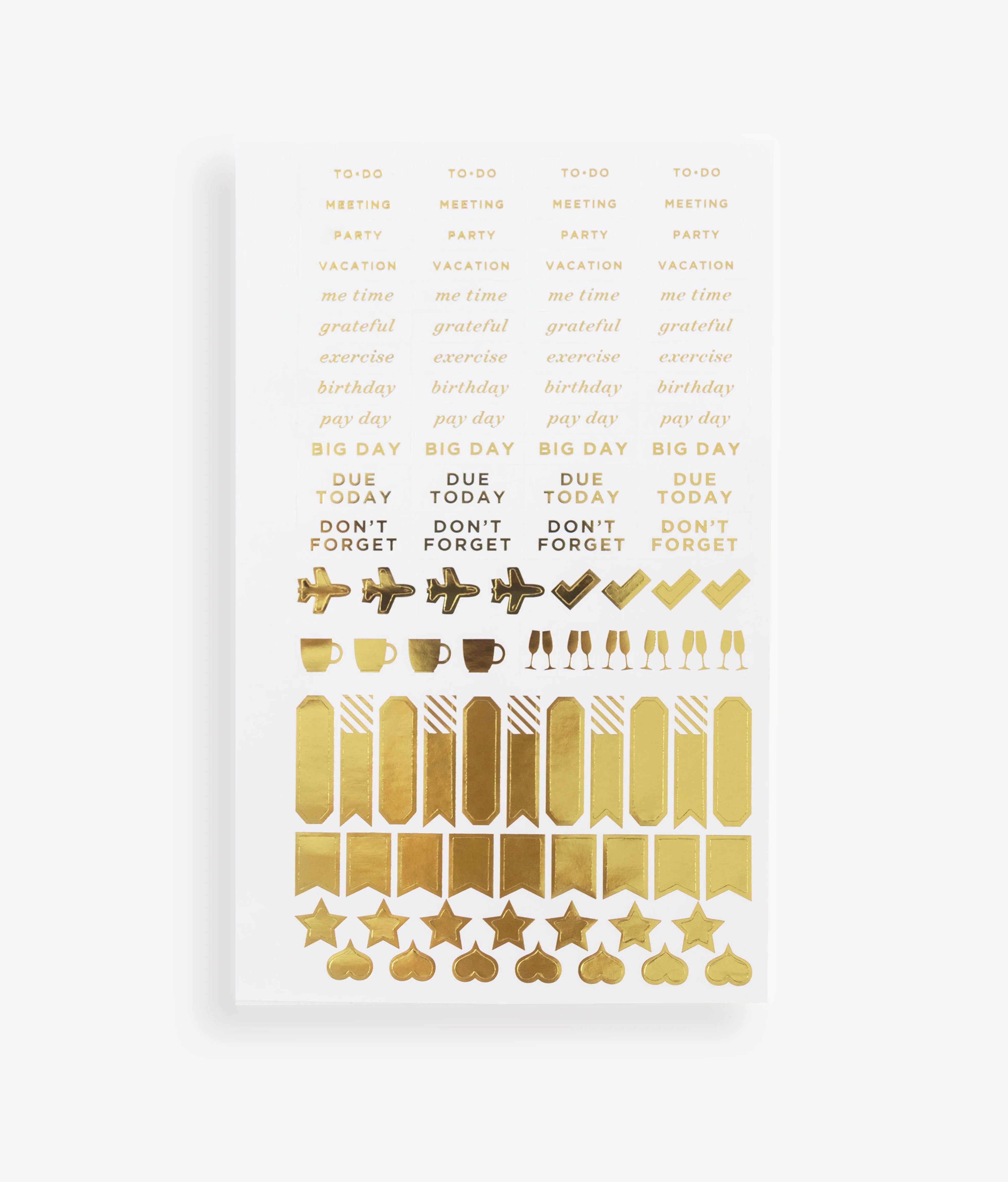 Flagship Mini Gold Stickers | Day Designer