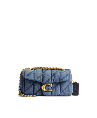 Tabby 20 Quilted Denim Shoulder Bag | Macy's