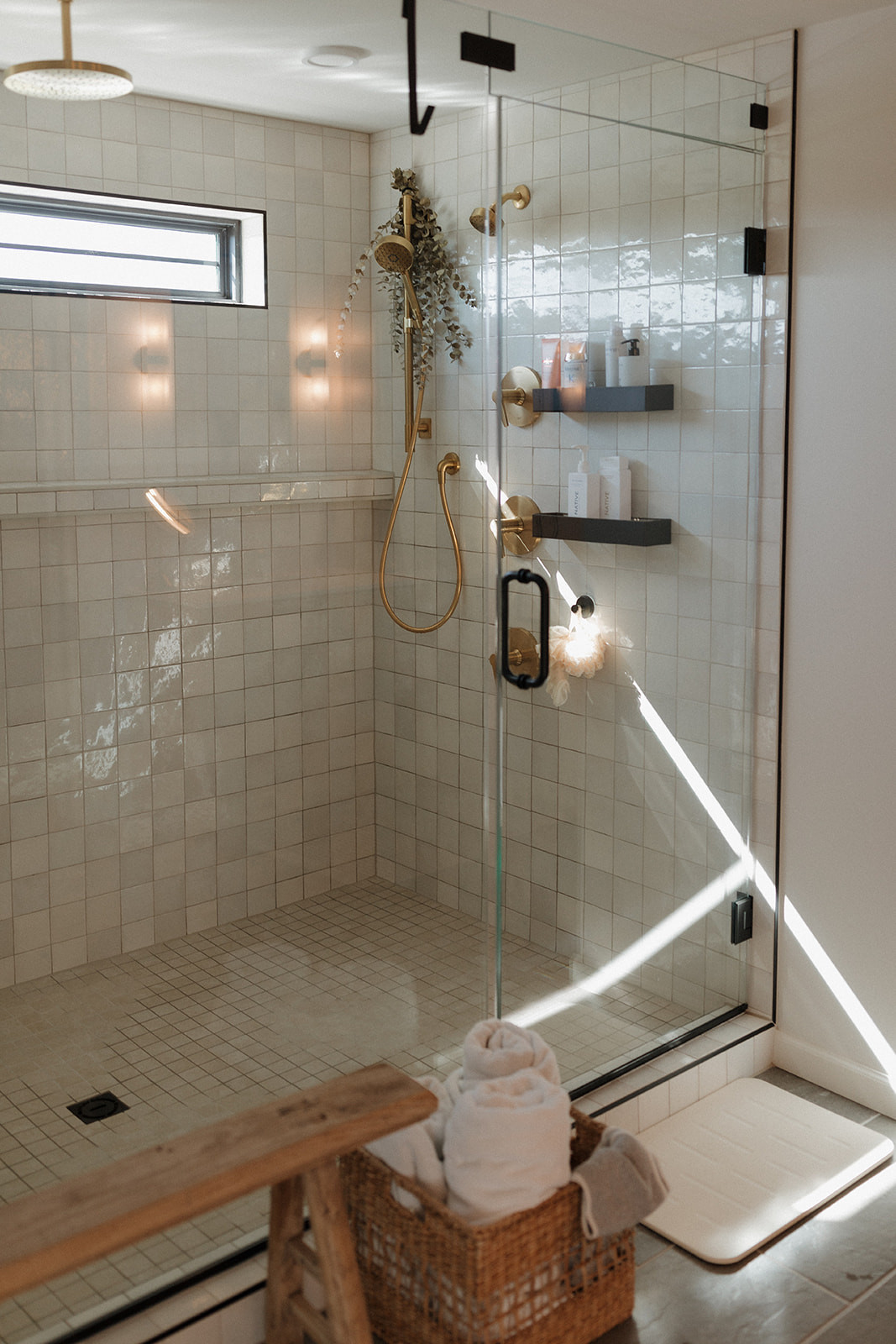 Shop everything in our primary bathroom! // Wall Color: First Star by Sherwin Williams // Flooring: Lamosa USA in Grey // Cabinets: Custom by Countryside Cabinets in North Pier // Shower Tile: Lamosa USA in Bone // Items Not Linked: Custom art (Dupes provided below)! 

 #LTKHome