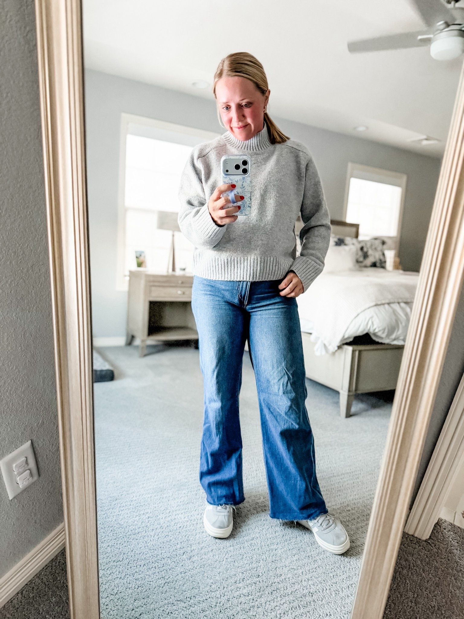 This sweater is so cozy! Lots of colors and 25% off  + an extra 20% off almost everything in the Abercrombie app! Sweater fits tts. Jeans also are petite friendly and fit tts. 

#LTKootd #LTKPetite #LTKmomlife
