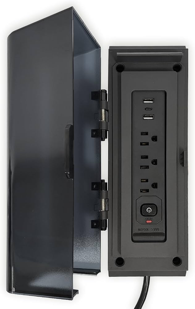 MIRADOR Power Strip Surge Protector with 3 AC Outlets and 3 USB Ports, Wall Mountable Power Socke... | Amazon (US)