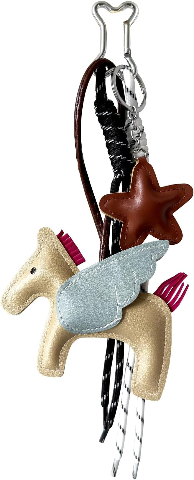 Mini Pony Horse Keychain, Pony Tassel Leather Keyring Pendant Key Chain Charm for Handbag Purses ... | Amazon (CA)