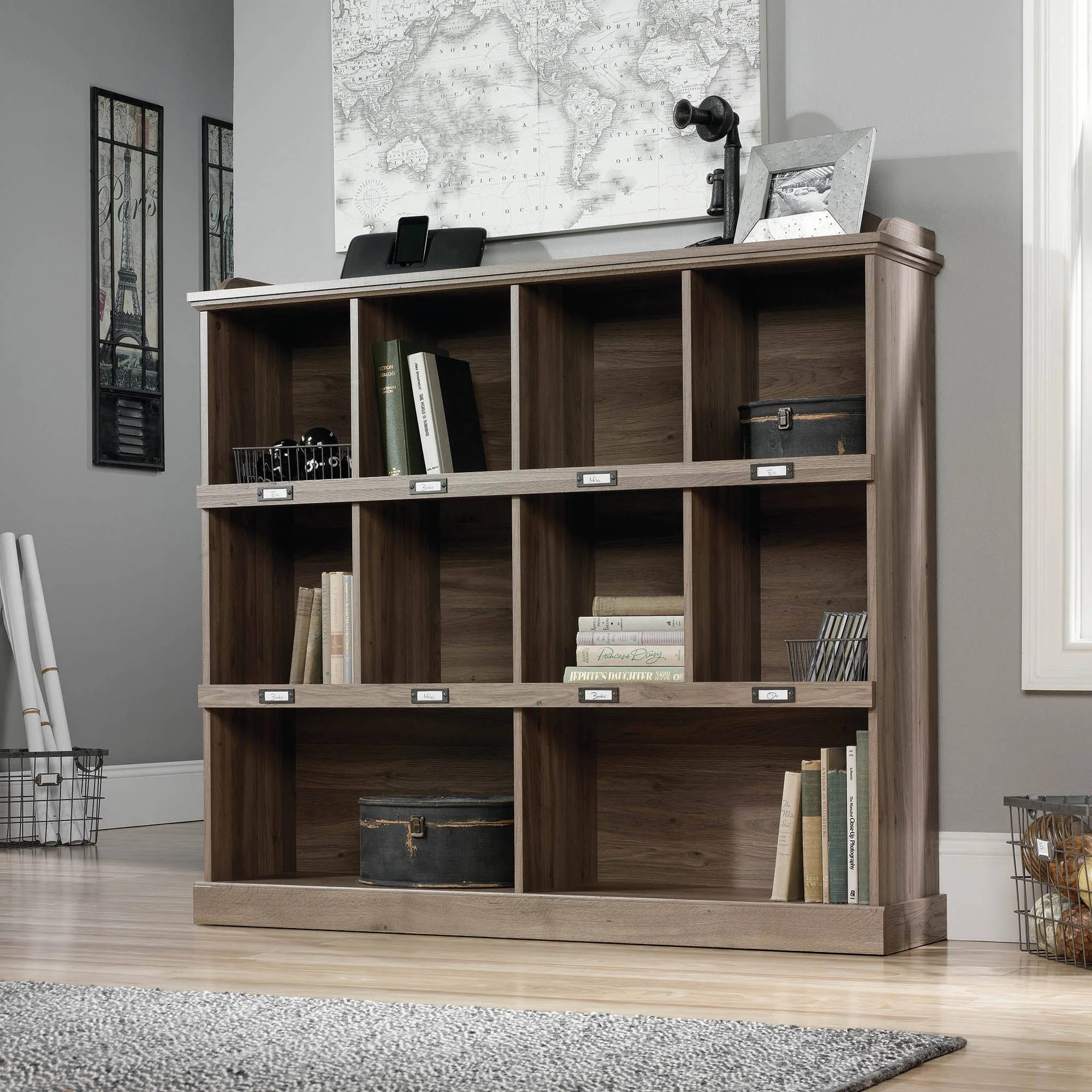 Sauder Barrister Lane Bookcase, Salt Oak Finish | Walmart (US)