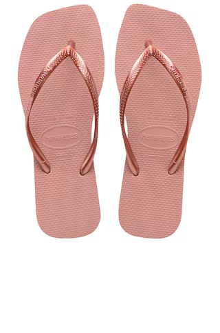 Havaianas Slim Square Sandal in Rose from Revolve.com | Revolve Clothing (Global)