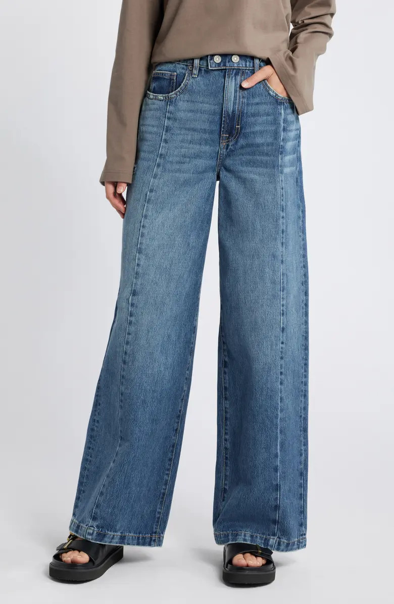 Seamed Wide Leg Jeans | Nordstrom
