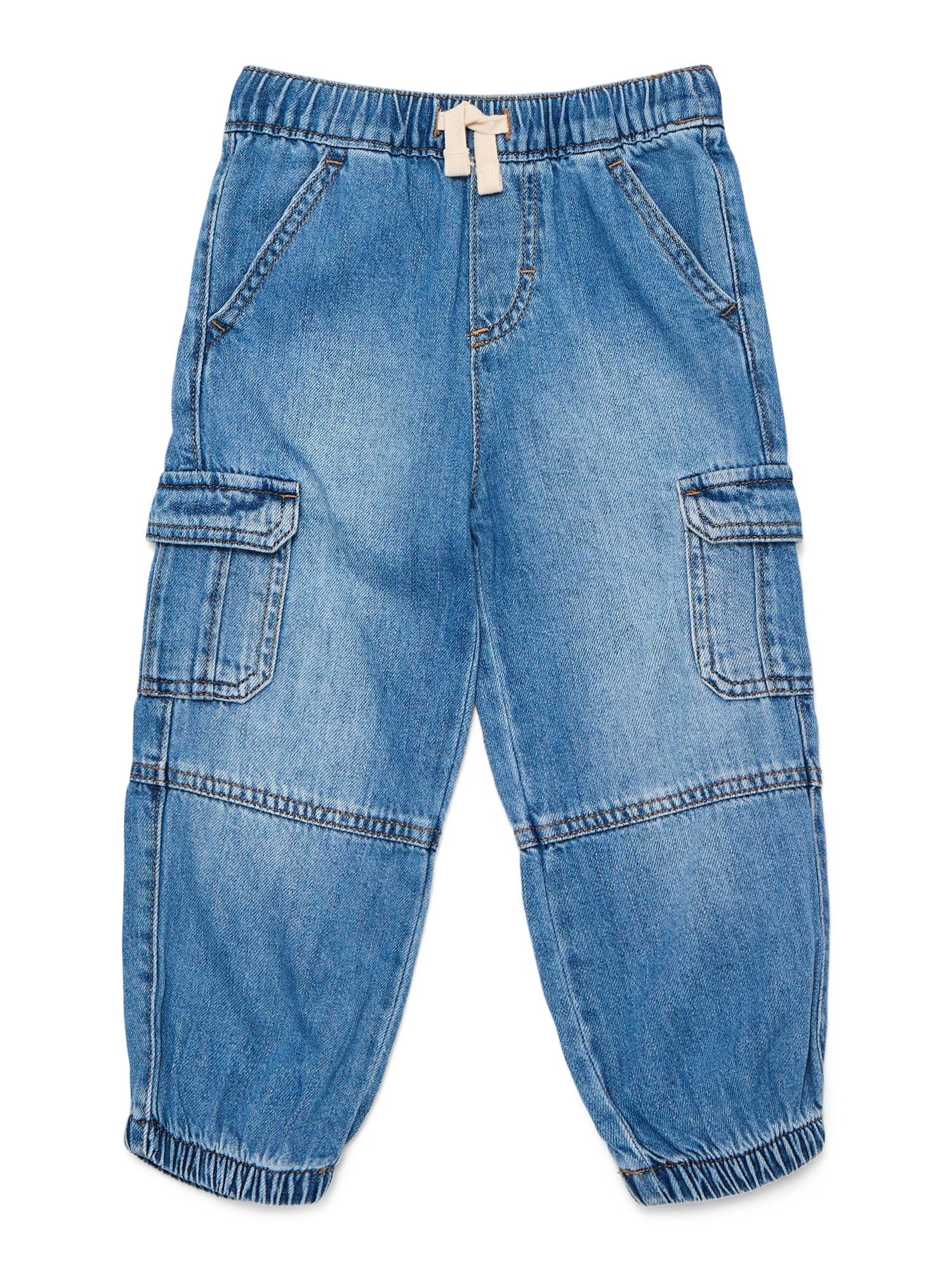 Wonder Nation Baby and Toddler Boys Cotton Cargo Jogger Pants, Sizes 12M-5T | Walmart (US)