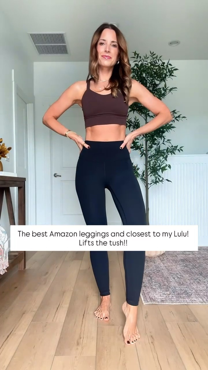 LOVE these Amazon leggings in XXS! Lifts the rush and the fit is 10/10! XS in sports bra. Workout outfit. Matching workout set. 


#LTKGiftGuide #LTKfitnessgoals #LTKActive