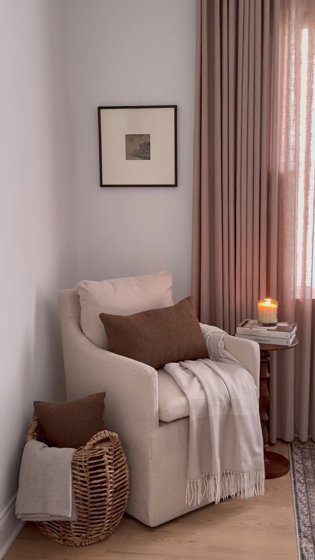 my little guest room nook 🤎 
linking the pieces that helped bring this corner together.