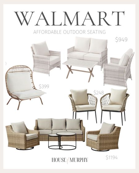 Affordable outdoor furniture from Walmart.  Get the look for less!

#LTKhome #LTKFind #LTKSeasonal
