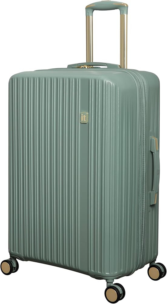 It Luggage Luxuriant 27" Hardside Checked 8 Wheel Expandable Spinner, Iceberg Green | Amazon (US)
