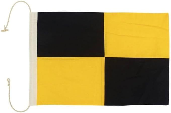 Hampton Nautical Letter L Nautical Cloth Alphabet Flag | Amazon (US)
