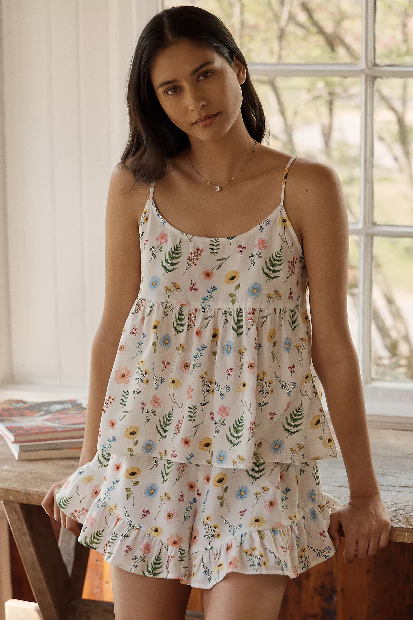 Papinelle Elodie Cotton Sateen Pajama Set | Anthropologie (US)