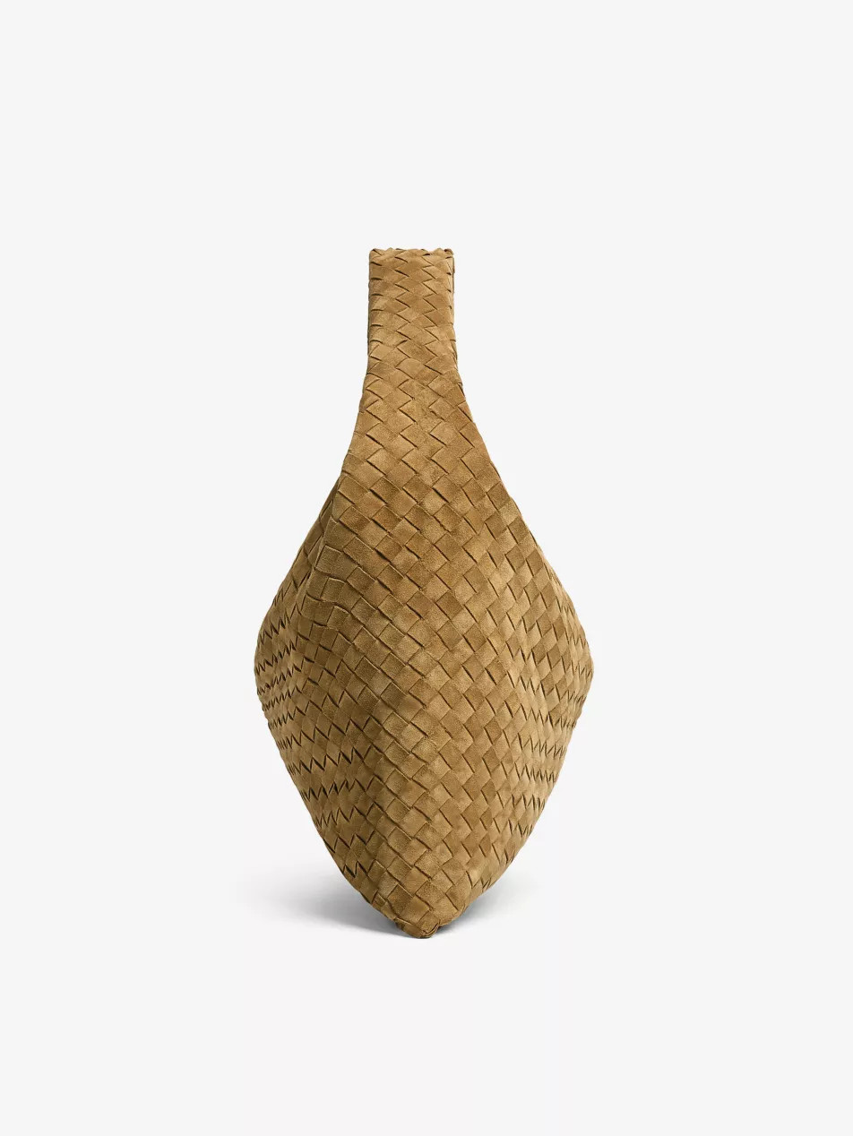 Hop large intrecciato-weave leather shoulder bag | Selfridges