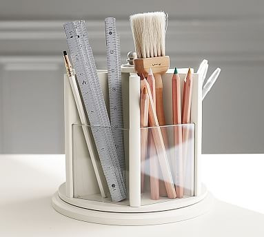 Bedford Office Lazy Susan | Pottery Barn (US)